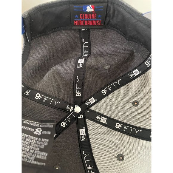 New Era 9Fifty Chicago Cubs Snapback Hat Grey MLB Baseball Cap OSFM - Picture 5 of 5